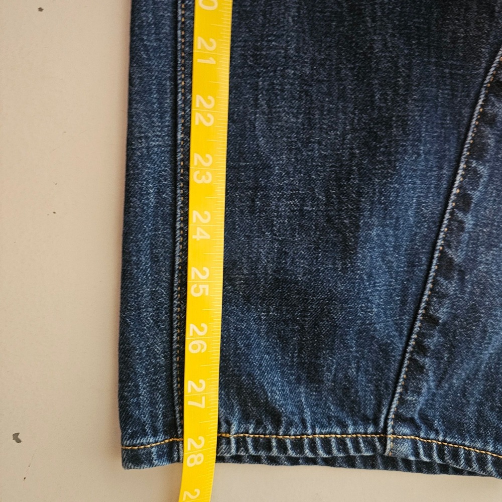 Gap Barrel High Rise Jeans Women 28 6R Dark Wash Blue Curved Leg Denim Casual - Picture 7 of 8